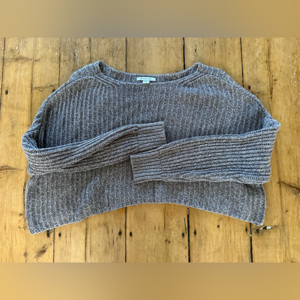 American Eagle Outfitters Brown Cropped Sweater